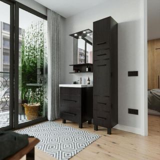 Тумба под раковину Бриклаер Чили 4627125415142 60 см венге