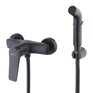 Гигиенический душ со смесителем Lemark Bronx LM3718BL чёрный