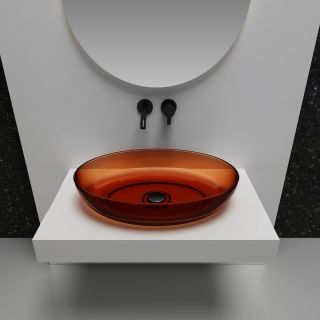 Раковина ABBER Kristall 60см коричневый AT2801Opal