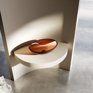 Раковина ABBER Kristall 50см коричневый AT2802Opal