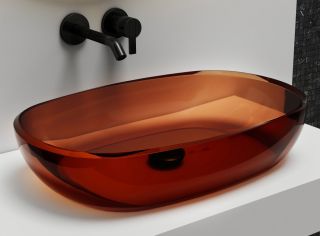 Раковина ABBER Kristall 60см коричневый AT2805Opal