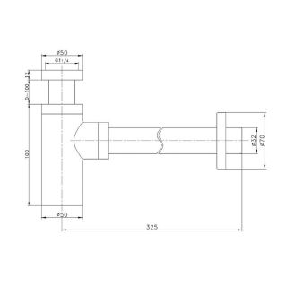 Сифон для раковины Maretti AC1869560, черный