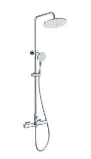 Душевая стойка Wonzon & Woghand Plate WW-C3017-A-CR с термостатом хром