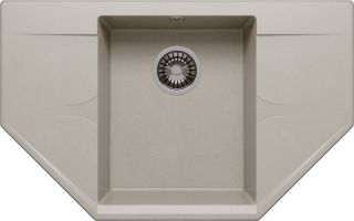 Мойка кухонная Polygran RIFF-800 серый 679061