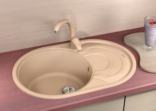 Кухонная мойка Florentina Родос 760 шампань