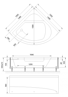 Гидромассажная ванна Royal Bath Rojo De Luxe 150x150см белый RB375201DL