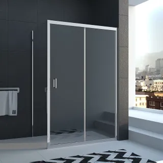 Душевой уголок Veconi Rovigo RV-040, 1400х800х1850, хром, стекло прозрачное