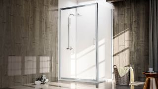 Душевой уголок Veconi Rovigo RV-072, 1300х800х1900 хром, стекло прозрачное