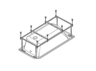 Santek Санторини 170x70 прямоугольная белая 1WH302487