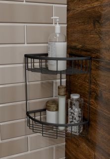 Полка двойная Timo Saona чёрный 13082/03