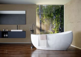 Напольный смеситель для ванны Timo Saona чёрный 2300/03Y-CR