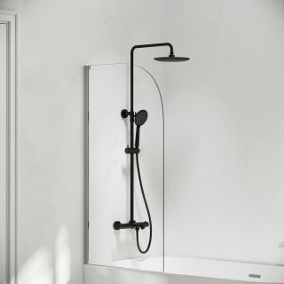 Душевая стойка Sancos Game SC3001LMB с термостатом чёрный матовый