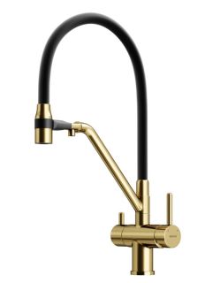 Смеситель для кухни Sancos Dora SC4003BG брашированное золото