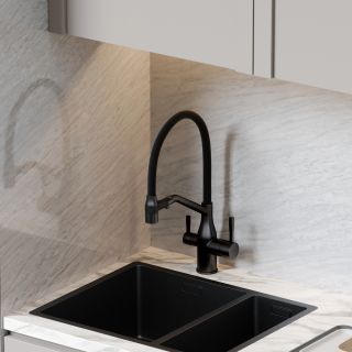 Смеситель для кухни Sancos Orta SC4008MB чёрный матовый