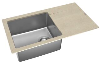 Кухонная мойка Florentina Комби 860 серый шёлк