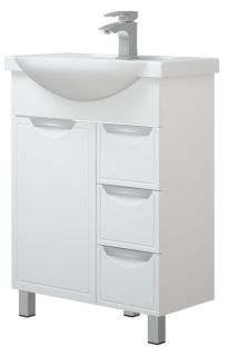 Тумба под раковину Corozo Монро Z3 65см белый SD-00000993