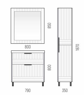 Пенал Corozo Терра SD-00001325 35см универсальный люкс матовый графит