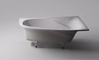 Ванна из искусственного камня Astra-Form Селена 01010040 правая 170x100 см белый глянец