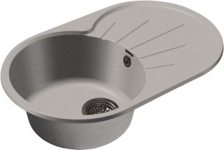 Мойка кухонная GranFest Серая Rondo R-750 L сер