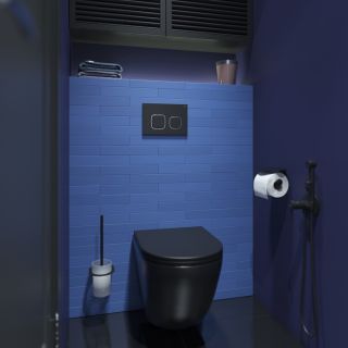 Клавиша смыва IDDIS Unifix 004 UNI04BCi77 чёрный матовый