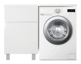 Напольная тумба под раковину Эстет Dallas Luxe ФР-00002292 Л/П 115см два ящика белый