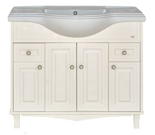 Напольная тумба под раковину Misty Шармель 105см бежевый