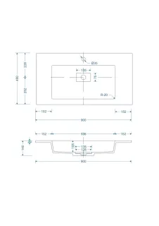 Раковина Style Line Line СС-00002494 90 см