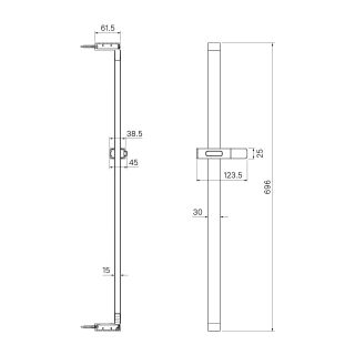 Душевая штанга IDDIS Slide чёрный SLI70BLi17