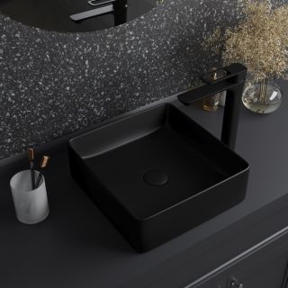 Раковина IDDIS Slide 36см чёрый матовый SLIBM01i27