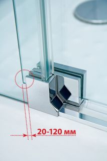 Душевой уголок CEZARES SLIDER-AH-1-80-90/100-C-Cr