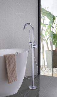 Напольный смеситель для ванны ABBER Wasser Kreis AF8115 хром