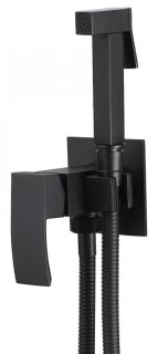 Гигиенический душ со смесителем ABBER Wasserfall чёрный матовый AF8625B