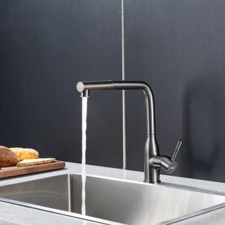 Смеситель для кухни Frap F6096-9 Оружейная сталь