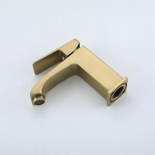 Смеситель для раковины Frap F1076-3 Золотой сатин