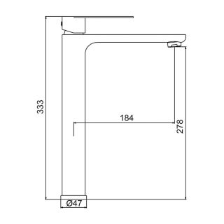 Смеситель для раковины Frap F10806-26 черный