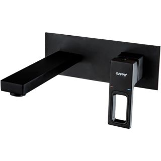 Встраиваемый смеситель для раковины Gappo G1017-16 чёрный