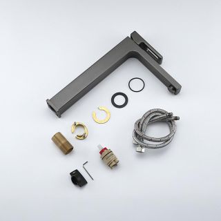 Смеситель для раковины Gappo G1017-92 оружейная сталь