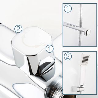 Смеситель для ванны и душа Frap F2246 хром