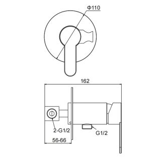 Гигиенический душ Frap F72801 сатин