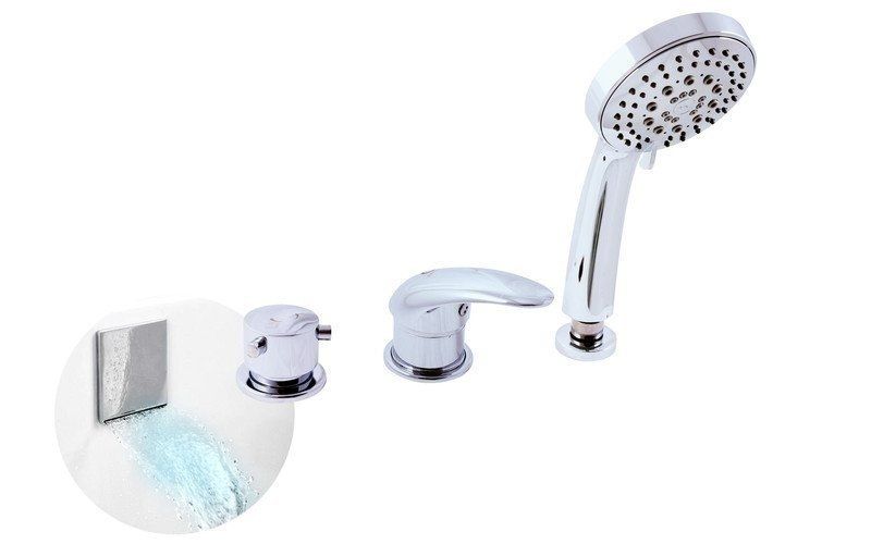 Смеситель на борт ванны Rav Slezak Dunaj D463.5P хром