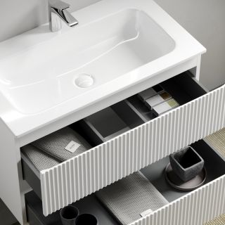 Подвесная тумба под раковину Sancos Snob R SNR60W 60см Bianco