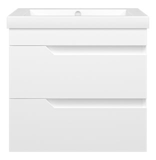 Подвесная тумба под раковину Misty Софт 60см белый