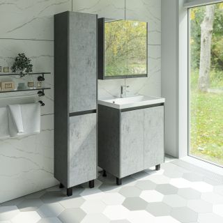 Тумба под раковину Stella Polar Кибела 60см цемент SP-00001102