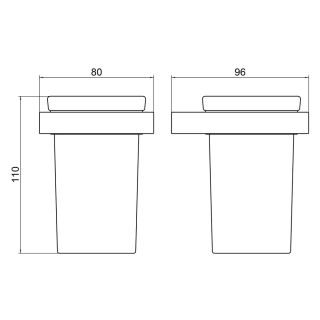 Стакан для зубных щёток Timo Petruma 15233/17 золото матовое