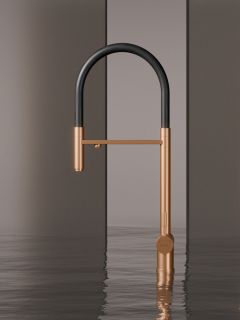 Смеситель для кухни с подключением фильтра Knotlor SS-16/RB, бронза