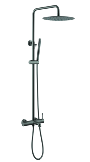 Душевая стойка Boheme Venturo 468-SGM антрацит глянец