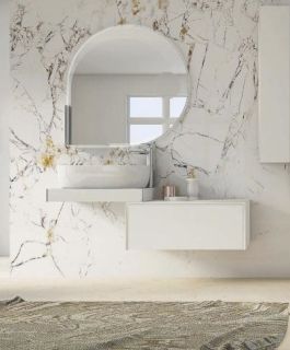 Подвесной шкафчик Cezares 75x30 Bianco Opaco Tavolone 41789