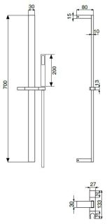 Душевой гарнитур, бронза Cezares CZR-L-SD-02