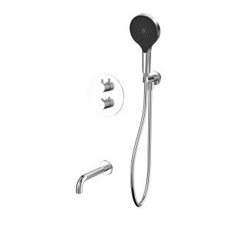 Термостатический смеситель для ванны и душа WHITECROSS Y YSET10TOPNIB брашированный никель