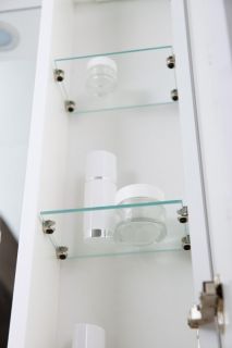 Зеркальный шкаф BelBagno с подсветкой правосторонний 70x75см Bianco Lucido MARINO-SPC-700/750-1A-BL-P-R